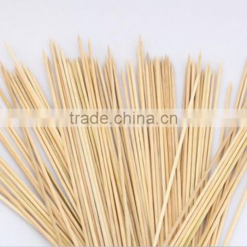 HY Factory Wholesale Natural BBQ Use 2.5mm*25cm bamboo skewers or bamboo sticks