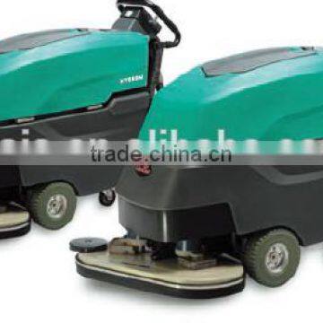 Dual-Brush Ground Scrubber, floor scrubbe for easy to use, Cab washing machine