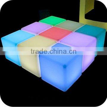 16 colors rechargebale plastic cube lamp ,lamps led for home living outdoor