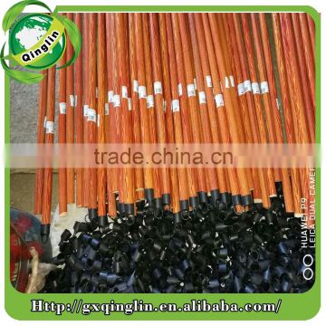 beautiful pvc coated wooden broom sticks for home use