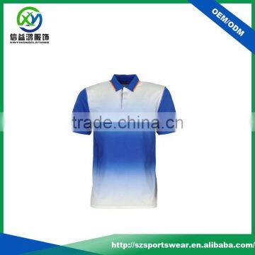 Latest design Full Sublimation Cool Pass men polo t shirt wholesale