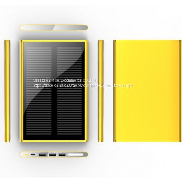 Hot sell new product 2017 solar power bank rectangle shape mobile power bank