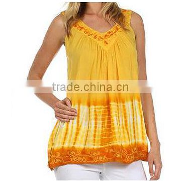 Buy Women's Designer Embroidered Rayon Tops Online