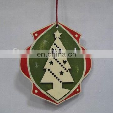 Laser cut wooden Christmas ornament