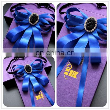 Aidocrystal Royal Blue Bow Ties Gift Set For Men New Design Custom Fomal Bowtie