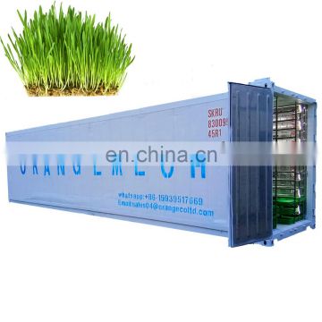 500kg/day 1000kg/day  1500kg/day factory price best quality solar  hydroponic barley fodder machines/hydroponic fodder container