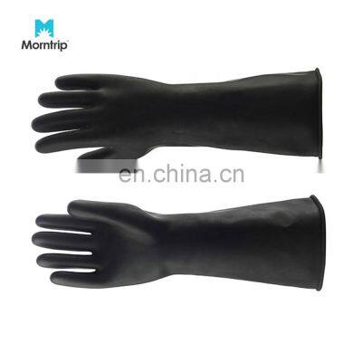 long sleeve safety industrial rubber sand blasting gloves blasting gloves for sandlbasting cabinet Sand blasting gloves