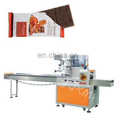 Automatic Chocolate Feeding Pillow Packing Machine Flat Chocolate Bar Packaging Machine