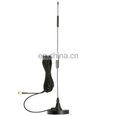 3 Meters RG174 Cable RP SMA Male Connector 915MHz Antenna, Magnetic/Adhesive Mounting Spring Antenna 915MHz