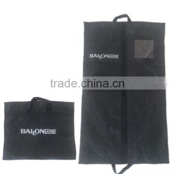 current hottest foldable non-woven suit bag with transparent window