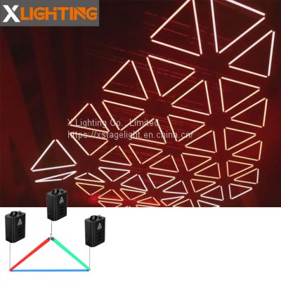 Xlighting led triangle lift tube kinetic stage lights for nightclub events