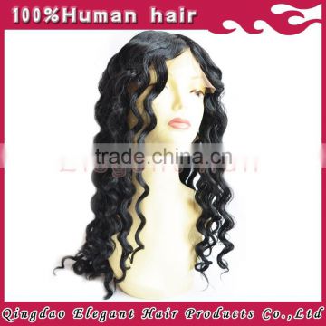 Premium quality loose wave silk top wig,18 inch glueless Brazilian human hair full lace wig