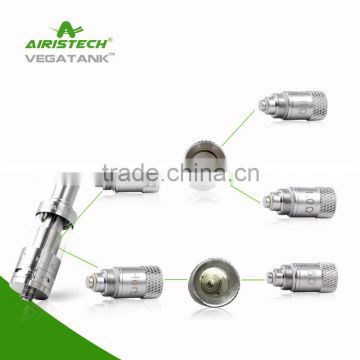 Shenzhen electronic products factory vape pen glass tank, unique 2 in 1 tank herb & wax tank atomizer vegatank