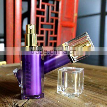 100ml Purple Color Pump Dispenser for Lotion in Plastic Material