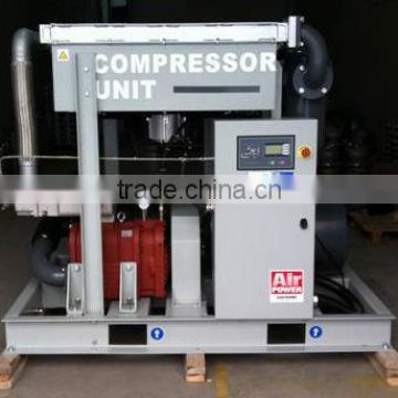 75kW 100hp oil free ordinary pressure screw air compressor,0.7Mpa,7bar,12.5m3/min