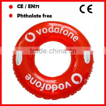 red color with whilte handles adults swimming rings 90cm diameter