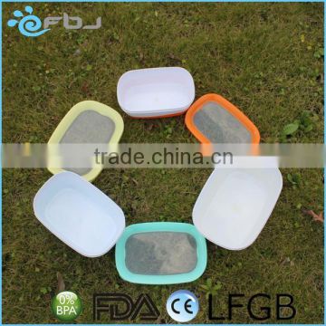 3PCS Color Microwavable Plastic Food Container