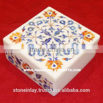 Marble Inlay Boxes, Marble Inlay Jewellery Boxe