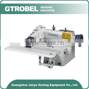Compact short-arm blind stitch sewing machine without skip stitch device