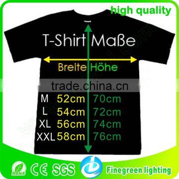 el t shirt,customize el shirt ,flashing and sounds active el t shirt