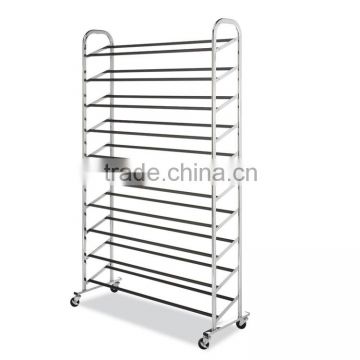 Good Quality Metal 50 Pairs Furniture For Shoe Rack