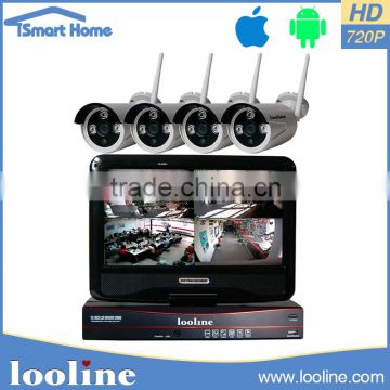 Looline High Quality 150Mbps 12V Wireless IP Camera Systecctv Security Recording System Kit