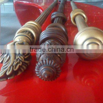 Classical wood ring wooden curtain rod old fashion