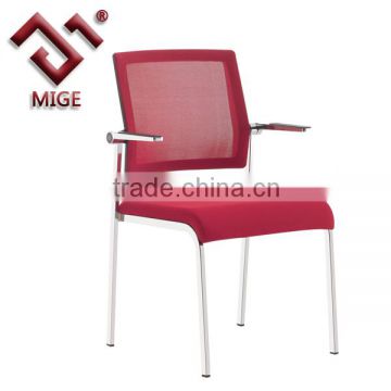 Wine red mesh conference room chair for sale