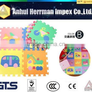 30cm*30cm interlocking color Eva mat for children