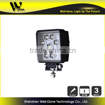 27W IP68 LED work light, Truck LED work light, Tractor LED work light