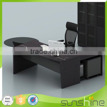 KB-MED03 MDF Wholesale Office Furniture Industrial Style Office Desk Curved Working Table Price