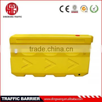 Yellow Base Water Filled Plastic Safety Barriers