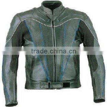 Leather Motorbike Racing Jacket