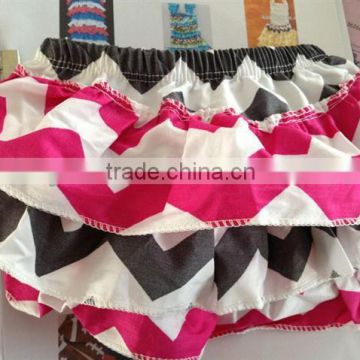 new arrived new design cotton chevron bloomer for baby