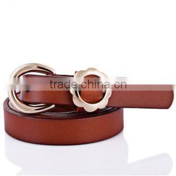Genuine leather belt for girls