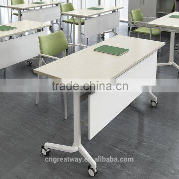computer desk QM-19 with wheels Office meeting Training folding table