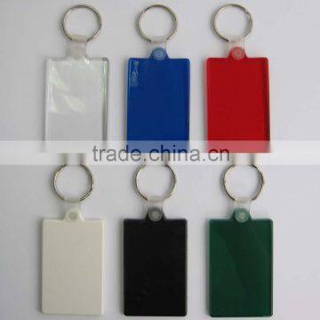 HEYU plastic soft pvc key tag key chain with ID Labels