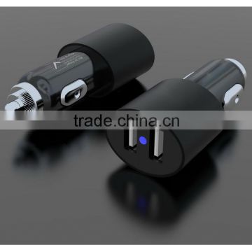 Factory price 5V3.4A output Dual USB port car charger 12-24V input