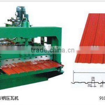 autimatic roof glazed tile roll froming machine