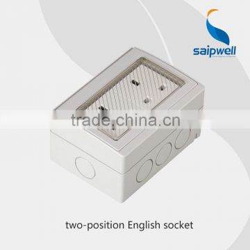 Waterproof Key Switch 250V 13A Wall Switch And Outlet(SP-2S)