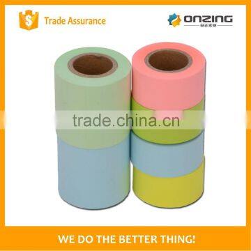Full area self-adhesive glue 75gsm color paper sticky roller