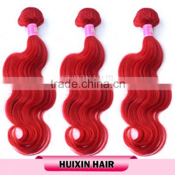 human hair red body wave ,remy hair,brazilian hair