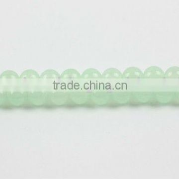 SL72211 Dyed Light Cyan Jade Plain Round Beads