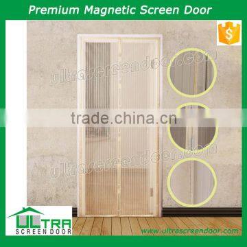 Magnetic fly screen door curtain