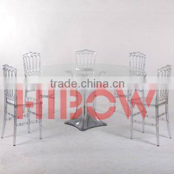 transparent polycarbonate clear dining table sale