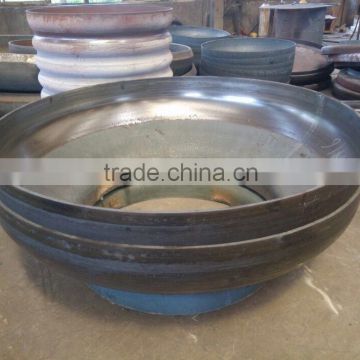 forged carbon steel conical dish head with flanging