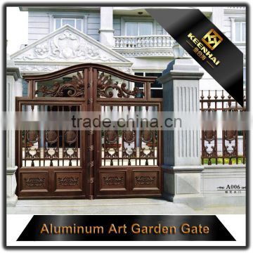 Customized Powder Coated Featured Decorative Cast Aluminum Garden Gate