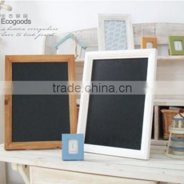 Low moq high quality indoor display chalkboard, wooden message board
