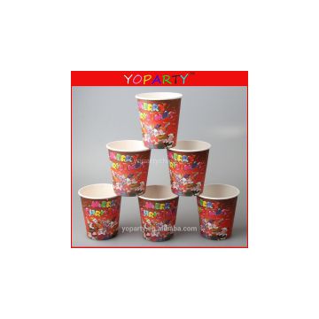 Hot Sale Chevron Paper Coffee Cups for Birthday Chrismas Party
