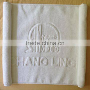 hotel towel floor mat